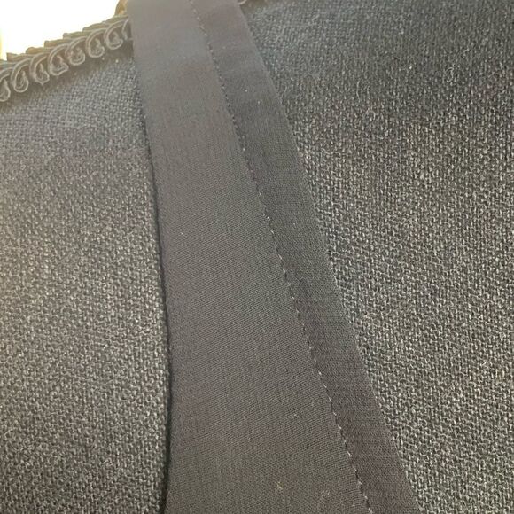 Jennifer Lopez black flowing chiffon lined tank with draped detail size small - Picture 4 of 7